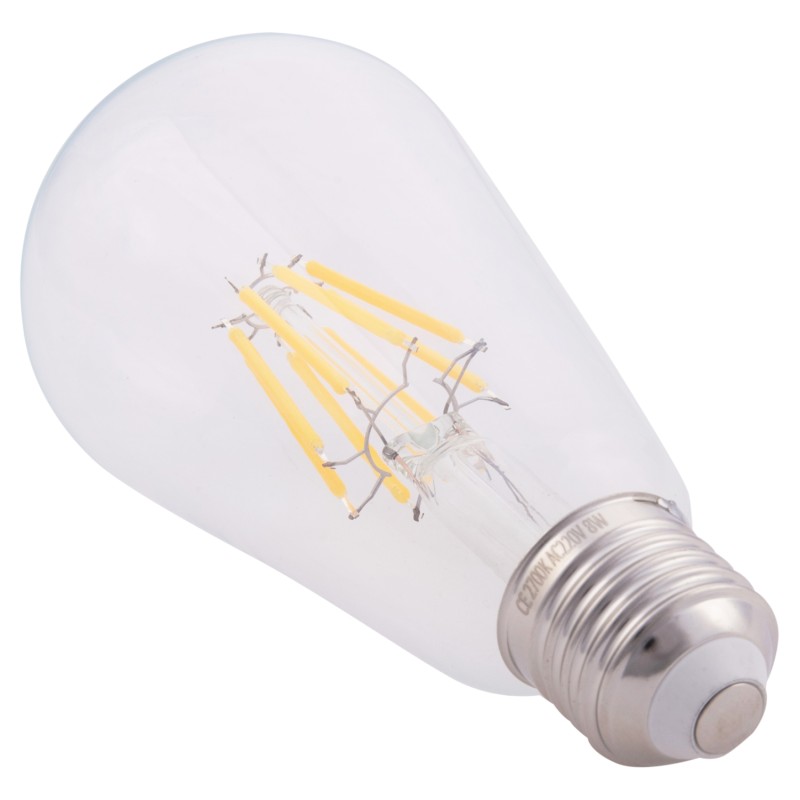ΛΑΜΠΤΗΡΑΣ HM4188.01 LED FILAMENT 8W E27 DIMMABLE 2700K ΔΙΑΦΑΝΟΣ