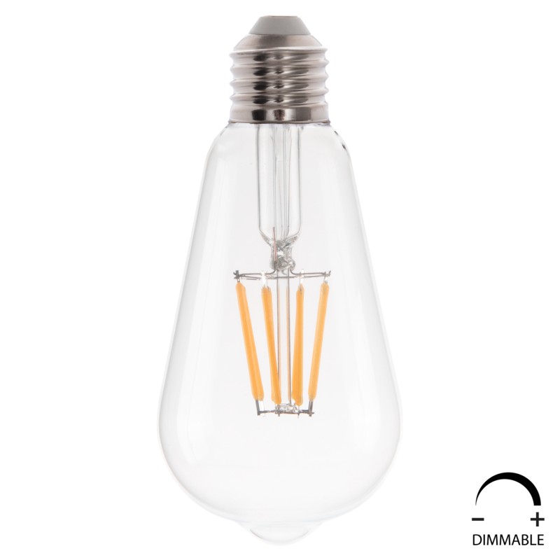 ΛΑΜΠΤΗΡΑΣ HM4188.01 LED FILAMENT 8W E27 DIMMABLE 2700K ΔΙΑΦΑΝΟΣ