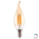 ΛΑΜΠΤΗΡΑΣ HM4047.02 ΣΤΥΛ ΦΛΟΓΑ LED FILAMENT 6W E14 3000K GOLD DIMMABLE