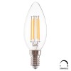 ΛΑΜΠΤΗΡΑΣ LED FILAMENT 4W E14 3000K ΔΙΑΦΑΝΟΣ DIMMABLE HM4048.01