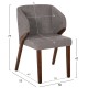 ΚΑΡΕΚΛΑ RADDER HM9749 RUBBERWOOD ΣΕ ΚΑΡΥΔΙ-ΓΚΡΙ ΥΦΑΣΜΑ 50x53x77Υεκ. ΚΑΡΕΚΛΑ RADDER HM9749 RUBBERWOOD ΣΕ ΚΑΡΥΔΙ-ΓΚΡΙ ΥΦΑΣΜΑ 50x53x77Υεκ.