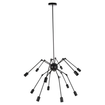 ΦΩΤΙΣΤΙΚΟ ΟΡΟΦΗΣ 12-ΦΩΤΟ HM4167 ΜΑΥΡΟΙ ΜΕΤΑΛΛΙΚΟΙ ΑΡΘΡΩΤΟΙ ΒΡΑΧΙΟΝΕΣ Φ92x120Υεκ