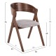 ΚΑΡΕΚΛΑ NEKKER HM9739.02 RUBBERWOOD ΣΕ ΚΑΡΥΔΙ-ΓΚΡΙ ΥΦΑΣΜΑ ΚΑΘΙΣΜΑ 56x55x78Yεκ.