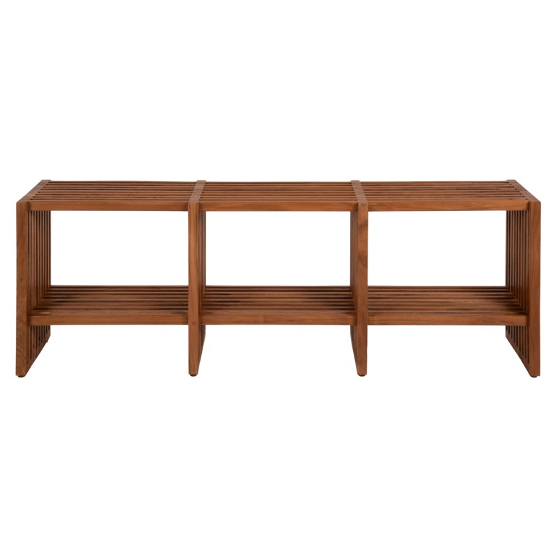 ΚΟΝΣΟΛΑ TV NYA HM9831 ΜΑΣΙΦ ΞΥΛΟ TEAK ΣΕ ΦΥΣΙΚΟ ΧΡΩΜΑ 130x29,5x46Υ εκ.