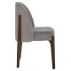 ΚΑΡΕΚΛΑ ΤΡΑΠΕΖΑΡΙΑΣ RAMMER HM9744.01 RUBBERWOOD ΣΕ ΚΑΡΥΔΙ-ΓΚΡΙ ΥΦΑΣΜΑ 57x55x86Υεκ.