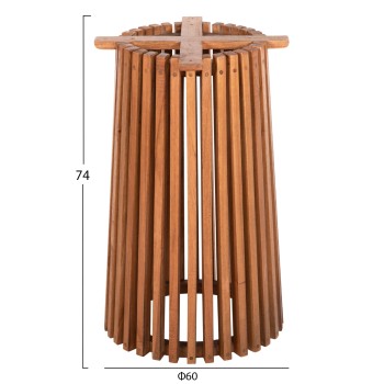 ΒΑΣΗ ΤΡΑΠΕΖΙΟΥ ΕΣΩΤ.ΧΩΡΟΥ ΣΤΡΟΓΓΥΛΗ FRANTZ HM9459.11 MINDI ΞΥΛΟ ΣΕ ΦΥΣΙΚΟ Φ45x73Yεκ.