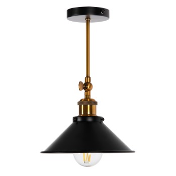 ΦΩΤΙΣΤΙΚΟ ΟΡΟΦΗΣ/ΤΟΙΧΟΥ HM4121 ΜΕΤΑΛΛΙΚΟ ΣΕ ΜΑΥΡΟ-ΧΡΥΣΟ Φ21x31Υεκ.