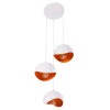 ΦΩΤΙΣΤΙΚΟ ΟΡΟΦΗΣ 3-ΦΩΤΟ HM4166.02 ΜΕΤΑΛΛΙΚΕΣ ΣΦΑΙΡΕΣ ΛΕΥΚΟ-ΠΟΡΤΟΚΑΛΙ Φ20x112Υ