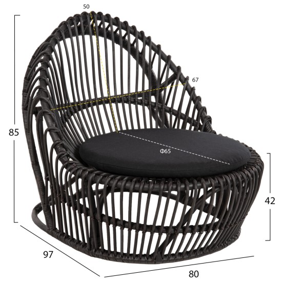 ΠΟΛΥΘΡΟΝΑ ENTROPY HM9840.03 ΦΥΣΙΚΟ RATTAN ΜΕ ΜΑΞΙΛΑΡΙ-ΜΑΥΡΟ 80x97x85Υεκ. ΠΟΛΥΘΡΟΝΑ ENTROPY HM9840.03 ΦΥΣΙΚΟ RATTAN ΜΕ ΜΑΞΙΛΑΡΙ-ΜΑΥΡΟ 80x97x85Υεκ.