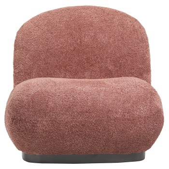 ΠΟΛΥΘΡΟΝΑ BEANY HM9591.02 ΡΟΖ ΜΠΟΥΚΛΕ ΥΦΑΣΜΑ 85x82x77Υ εκ.