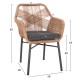 ΠΟΛΥΘΡΟΝΑ TOPIN HM6048.03 ΑΛΟΥΜΙΝΙΟ ΑΝΘΡΑΚΙ-P.E. RATTAN ΜΠΕΖ-ΜΑΞΙΛΑΡΙ ΑΝΘΡΑΚΙ ΠΟΛΥΘΡΟΝΑ TOPIN HM6048.03 ΑΛΟΥΜΙΝΙΟ ΑΝΘΡΑΚΙ-P.E. RATTAN ΜΠΕΖ-ΜΑΞΙΛΑΡΙ ΑΝΘΡΑΚΙ