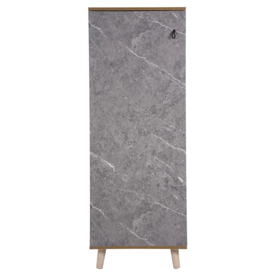 ΠΑΠΟΥΤΣΟΘΗΚΗ-ΝΤΟΥΛΑΠΙ ALVARO HM8954.12 ΜΕΛΑΜΙΝΗ SONAMA-STONE TEXTURE 50Χ38Χ135Yεκ.