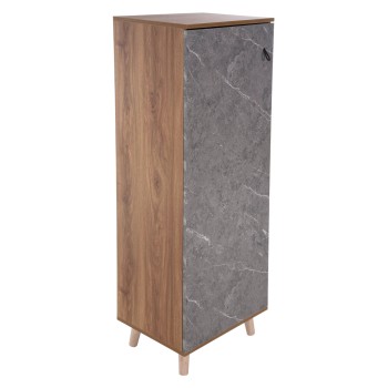 ΠΑΠΟΥΤΣΟΘΗΚΗ-ΝΤΟΥΛΑΠΙ ALVARO HM8954.12 ΜΕΛΑΜΙΝΗ SONAMA-STONE TEXTURE 50Χ38Χ135Yεκ.