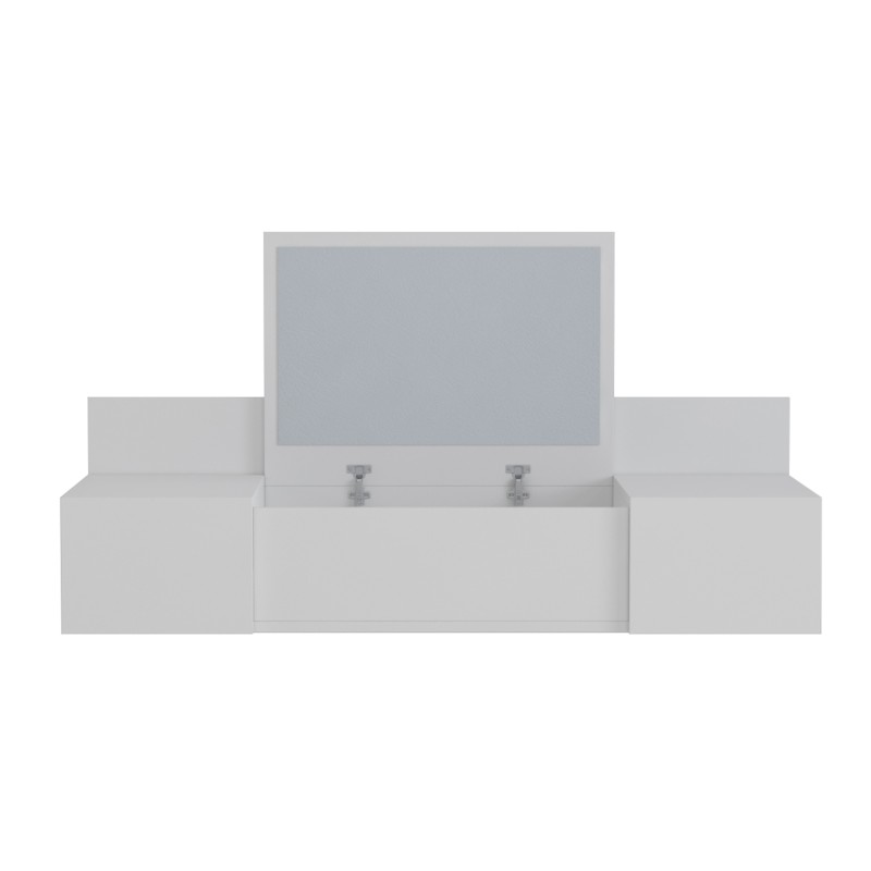 ΚΡΕΜΑΣΤΗ ΤΟΥΑΛΕΤΑ ΜΕ ΚΑΘΡΕΠΤΗ LINDE HM8960.11 ΛΕΥΚΗ ΜΕΛΑΜΙΝΗ 100x39x33Y εκ.