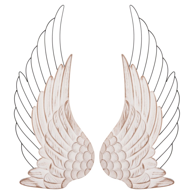 ΔΙΑΚΟΣΜΗΤΙΚΟ ΤΟΙΧΟΥ ΣΕΤ 2ΤΜΧ ΦΤΕΡΑ HM4223 MDF ΣΕ ΛΕΥΚΟ-ΜΑΥΡΟ ΜΕΤΑΛΛΟ 39x1,5x92Υ εκ.