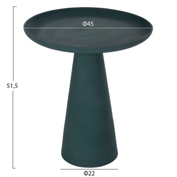 ΒΟΗΘΗΤΙΚΟ ΤΡΑΠΕΖΑΚΙ DELCON HM4246.03 ΜΕΤΑΛΛΟ ΣΕ ΠΡΑΣΙΝΟ Φ45x51,5Υεκ.