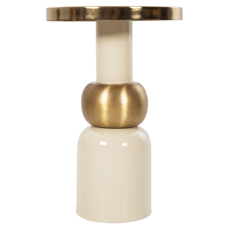 ΒΟΗΘΗΤΙΚΟ ΤΡΑΠΕΖΑΚΙ AMBUR HM4238.03 ΜΕΤΑΛΛΟ ΣΕ ΕΚΡΟΥ-ΧΡΥΣΟ Φ40,5x62Υ εκ.