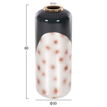 ΔΙΑΚΟΣΜΗΤΙΚΟ BAZO ΔΑΠΕΔΟΥ RAKSASA ΗΜ4231.05 ΜΕΤΑΛΛΟ ΣΕ ΜΠΛΕ ΑΝΘΡΑΚΙ-ΑΣΗΜΙ Φ30x80Υεκ