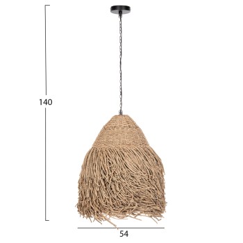 ΦΩΤΙΣΤΙΚΟ ΟΡΟΦΗΣ ΚΡΕΜΑΣΤΟ HM4348 SEAGRASS ΣΕ ΦΥΣΙΚΟ ΧΡΩΜΑ Φ54x56-140Υεκ.