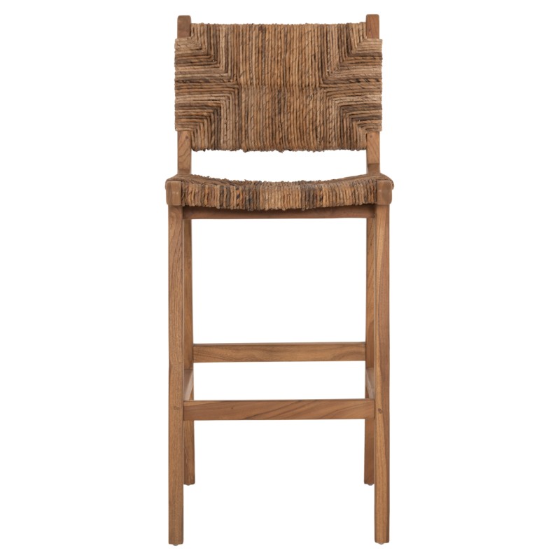 ΣΚΑΜΠΟ ΜΠΑΡ WALTER HM9841 ΞΥΛO TEAK ΣΕ ΦΥΣΙΚΟ-ΨΑΘΑ 46x55x105Υ εκ.