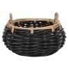 ΚΑΛΑΘΙ ΔΑΠΕΔΟΥ POTTS HM4378 ΜΑΥΡO&ΦΥΣΙΚΟ ΧΡΩΜΑ- CL RATTAN Φ62x36Yεκ.