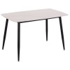 ΤΡΑΠΕΖΙ RAVEN HM9854.01 ΚΕΡΑΜΙΚΟ TOP ΜΑΤ ΛΕΥΚΟ ΜΑΡΜΑΡΟ-ΜΑΥΡΟ ΜΕΤΑΛΛΟ 120x70x73Υεκ.