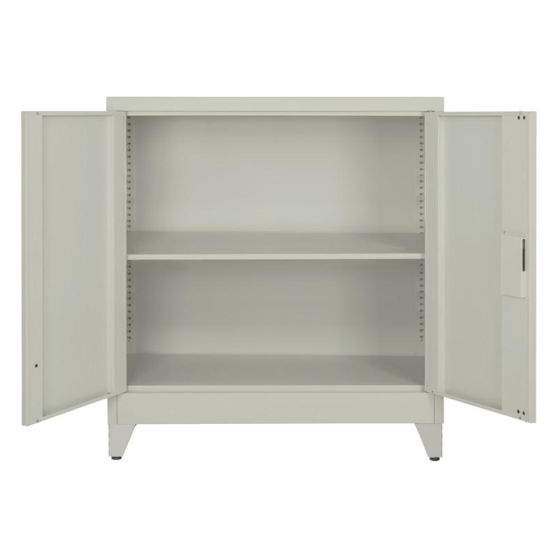 ΝΤΟΥΛΑΠΑ ΜΕΤΑΛΛΙΚΗ DURON HM11980 2-ΦΥΛΛΗ ΜΕ 2 ΑΠΟΘ.ΧΩΡΟΥΣ & ΠΟΔΙΑ-ΓΚΡΙ 90Χ40Χ100Υεκ.