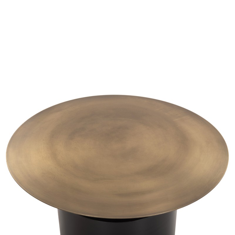 ΤΡΑΠΕΖΙ ΣΑΛΟΝΙΟΥ CUTTY HM9722 ΜΕΤΑΛΛIKO ΣΕ ΜΑΥΡΟ-ΣΚΟΥΡΟ ΧΑΛΚΙΝΟ Φ76x45,5Yεκ