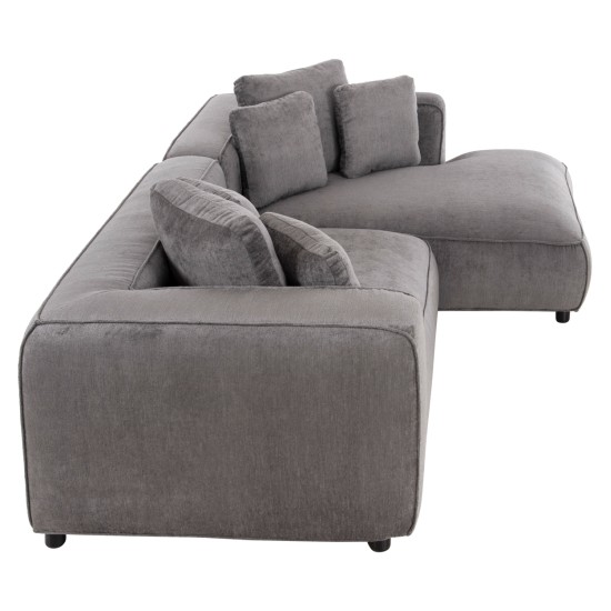 ΚΑΝΑΠΕΣ ΓΩΝΙΑ 3-ΘΕΣΙΟΣ GRACE HM3280.03R ΓΚΡΙ ΥΦΑΣΜΑ 252x105-160x70-90Υεκ. ΚΑΝΑΠΕΣ ΓΩΝΙΑ 3-ΘΕΣΙΟΣ GRACE HM3280.03R ΓΚΡΙ ΥΦΑΣΜΑ 252x105-160x70-90Υεκ.