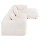 ΚΑΝΑΠΕΣ ΓΩΝΙΑ BRICKEN HM3275.02R ΛΕΥΚΟ ΥΦΑΣΜΑ 110-282x98-160x72Υεκ.