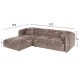 ΚΑΝΑΠΕΣ ΓΩΝΙΑ (ΑΡΙΣΤΕΡΗ) TREAT HM3277.02L ΣΚΟΥΡΟ ΜΠΕΖ ΥΦΑΣΜΑ 270x163x74Υεκ. ΚΑΝΑΠΕΣ ΓΩΝΙΑ (ΑΡΙΣΤΕΡΗ) TREAT HM3277.02L ΣΚΟΥΡΟ ΜΠΕΖ ΥΦΑΣΜΑ 270x163x74Υεκ.