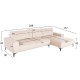 ΚΑΝΑΠΕΣ ΓΩΝΙΑ (ΔΕΞΙΑ) NOA HM3278.01R ΕΚΡΟΥ ΥΦΑΣΜΑ 288x90-157x67-80Υεκ. ΚΑΝΑΠΕΣ ΓΩΝΙΑ (ΔΕΞΙΑ) NOA HM3278.01R ΕΚΡΟΥ ΥΦΑΣΜΑ 288x90-157x67-80Υεκ.