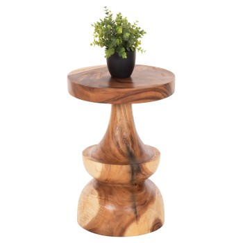 ΤΡΑΠΕΖΙ ΒΟΗΘΗΤΙΚΟ BERMAN HM9902 ΜΑΣΙΦ ΞΥΛΟ SUAR ΣΕ ΦΥΣΙΚΟ Φ35x51Υεκ.