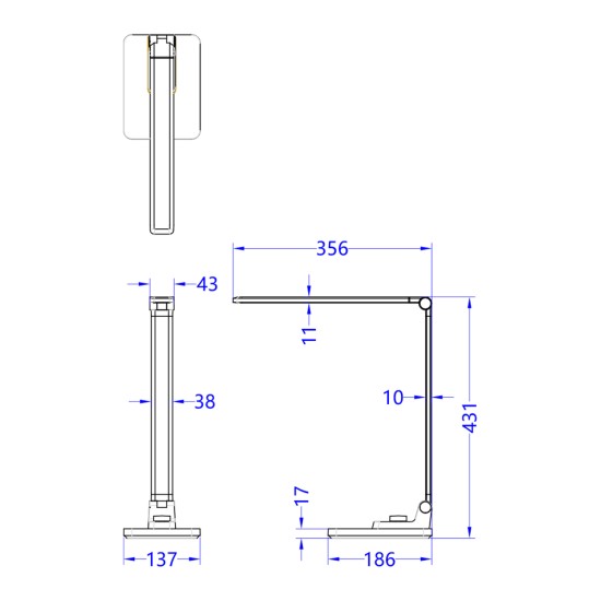 ΦΩΤΙΣΤΙΚΟ ΓΡΑΦΕΙΟΥ LED BLAIN PRO HM4458.08 ΑΣΗΜΙ ΒΑΣΗ ABS-ΑΣΗΜΙ ΜΠΡΑΤΣΑ ΑΛΟΥΜΙΝΙΟΥ 35,6x43,1Υεκ ΦΩΤΙΣΤΙΚΟ ΓΡΑΦΕΙΟΥ LED BLAIN PRO HM4458.08 ΑΣΗΜΙ ΒΑΣΗ ABS-ΑΣΗΜΙ ΜΠΡΑΤΣΑ ΑΛΟΥΜΙΝΙΟΥ 35,6x43,1Υεκ