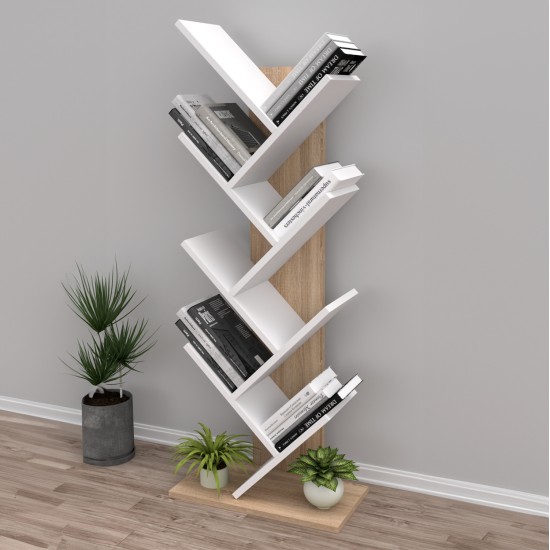 ΒΙΒΛΙΟΘΗΚΗ LIANA HM18193.03 ΜΕΛΑΜΙΝΗ SONAMA-ΛΕΥΚΗ 53x27x138Υεκ. ΒΙΒΛΙΟΘΗΚΗ LIANA HM18193.03 ΜΕΛΑΜΙΝΗ SONAMA-ΛΕΥΚΗ 53x27x138Υεκ.