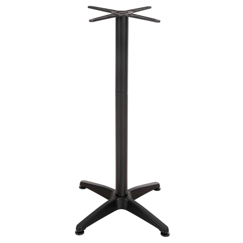 ΒΑΣΗ ΜΠΑΡ ΑΛΟΥΜΙΝΙΟΥ 4ΝΥΧΗ 66X66X109Υεκ. ΜΕ ΣΤΑΥΡΟ 44x44εκ. HM450.03 ΜΑΥΡΗ