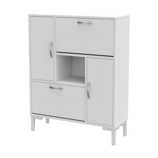 ΠΑΠΟΥΤΣΟΘΗΚΗ MEDY HM18187.03 ΜΕΛΑΜΙΝΗ ΣΕ ΛΕΥΚΟ-ΛΕΥΚΑ ΠΟΔΙΑ 86,5x30x109Υεκ ΠΑΠΟΥΤΣΟΘΗΚΗ MEDY HM18187.03 ΜΕΛΑΜΙΝΗ ΣΕ ΛΕΥΚΟ-ΛΕΥΚΑ ΠΟΔΙΑ 86,5x30x109Υεκ