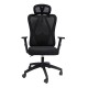ΚΑΡΕΚΛΑ ΓΡΑΦΕΙΟΥ MEXER HM1195.01 ΜΑΥΡΟ MESH-ΜΕΤΑΛ.ΒΑΣΗ-NYLON ΣΚΕΛΕΤΟΣ 68x70x136Υεκ.