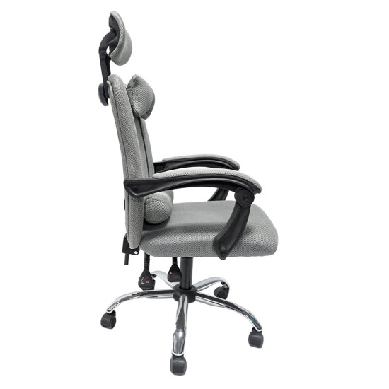 ΚΑΡΕΚΛΑ ΓΡΑΦΕΙΟΥ CRONER HM1196.02 ΓΚΡΙ MESH-ΜΕΤΑΛ.ΒΑΣΗ-NYLON ΣΚΕΛΕΤΟΣ 58x54x120Υεκ. ΚΑΡΕΚΛΑ ΓΡΑΦΕΙΟΥ CRONER HM1196.02 ΓΚΡΙ MESH-ΜΕΤΑΛ.ΒΑΣΗ-NYLON ΣΚΕΛΕΤΟΣ 58x67x124Υεκ.