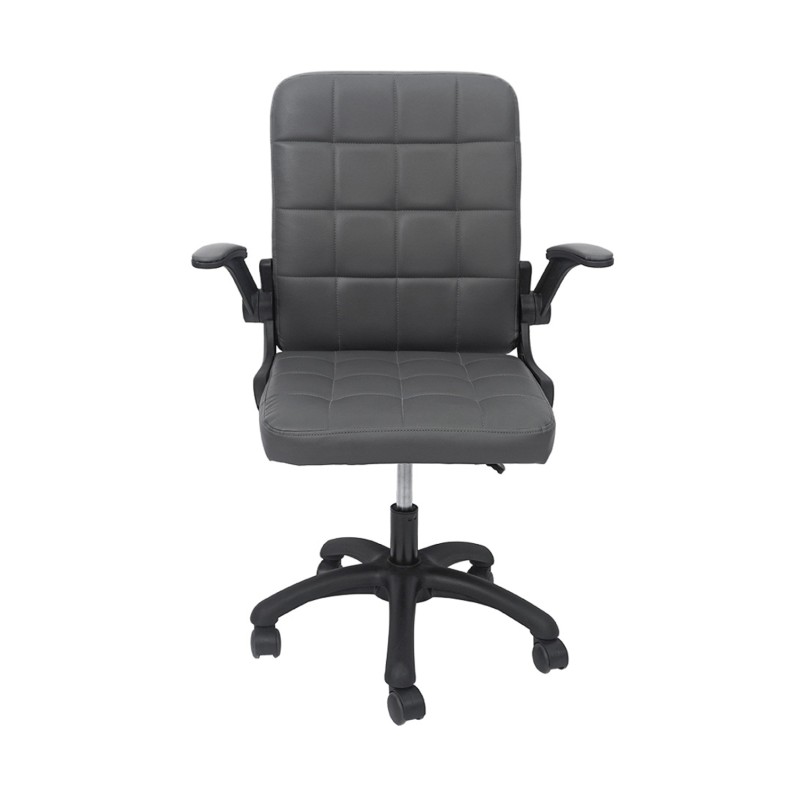 ΚΑΡΕΚΛΑ ΓΡΑΦΕΙΟΥ PORTIMA HM1197.03 ΓΚΡΙ PVC-ΜΑΥΡΟΣ NYLON ΣΚΕΛΕΤΟΣ & ΒΑΣΗ 66.5x60x97Υεκ