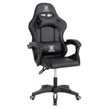 ΠΟΛΥΘΡΟΝΑ GAMING DARREN HM1203.04 ΜΑΥΡΟ-ΛΕΥΚΟ PVC 58.5x100x120Υεκ.