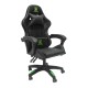 ΠΟΛΥΘΡΟΝΑ GAMING LOOT HM1204 ΜΑΥΡΟ-ΠΡΑΣΙΝΟ PVC & NYLON 60x60x120Υεκ.