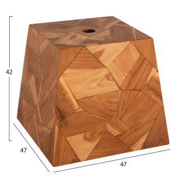 ΒΑΣΗ ΟΜΠΡΕΛΑΣ ΤΣΙΜΕΝΤΟΥ HM6122 ΕΞΩΤΕΡΙΚΗ ΕΠΕΝΔΥΣΗ ΞΥΛΟ ΤΕΑΚ-ΤΡΥΠΑ Φ5εκ- 47x47x42Υεκ.