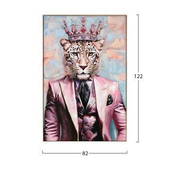 ΠΙΝΑΚΑΣ TOIXOY LEOPAR HM4540 ΜΕ ΚΟΡΝΙΖΑ ΜΠΕΖ-ΚΑΜΒΑΣ ΕΚΤΥΠΩΣΗ 82x4,5x122Υεκ.