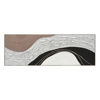 ΠΙΝΑΚΑΣ ΤΟΙΧΟΥ ABSTRACT HM4552.01 ΜΕ ΚΟΡΝΙΖΑ ΜΠΕΖ-ΚΑΜΒΑΣ- ΧΕΙΡΟΠΟΙΗΤΟΣ 152x4.5x52Υεκ.