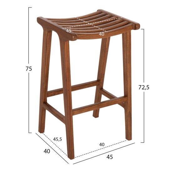 ΣΚΑΜΠΟ ΜΠΑΡ BUNDY HM6130 ΞΥΛΟ ΤΕΑΚ ΣΕ ΚΑΡΥΔΙ 45x40x75Υεκ. ΣΚΑΜΠΟ ΜΠΑΡ BUNDY HM6130 ΞΥΛΟ ΤΕΑΚ ΣΕ ΚΑΡΥΔΙ 45x40x75Υεκ.