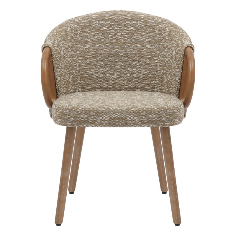 ΚΑΡΕΚΛΑ ΤΡΑΠΕΖΑΡΙΑΣ RIG HM9979.01 WHITE WASH ΞΥΛΟ ΟΞΙΑΣ-ΜΠΕΖ ΥΦΑΣΜΑ 59x58,5x72,5Υεκ.