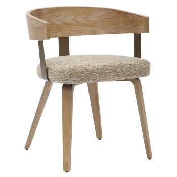 ΚΑΡΕΚΛΑ ΤΡΑΠΕΖΑΡΙΑΣ GALLEY HM9981.01 ΞΥΛΙΝΟΣ ΣΚΕΛΕΤΟΣ-ΜΠΕΖ ΥΦΑΣΜΑ 55,5x53,5x70Υεκ