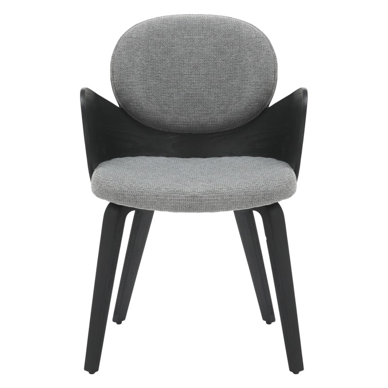 ΠΟΛΥΘΡΟΝΑΚΙ ΤΡΑΠΕΖΑΡΙΑΣ DARNELL HM9974.02 ΜΑΥΡΟ Κ.Π.-ΓΚΡΙ ΥΦΑΣΜΑ 56x56x83Υεκ.