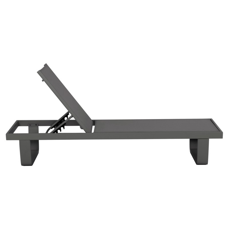 ΞΑΠΛΩΣΤΡΑ ΑΛΟΥΜΙΝΙΟΥ ΜΕ ΥΦΑΣΜΑ TESLIN RICKON HM6292.01 ΣΕ ΓΚΡΙ 198x61,5x97Υεκ.